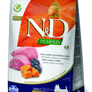 N&D dog GF PUMPKIN ADULT MINI lamb/blueberry - 7kg