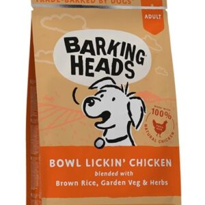 Barking Heads BOWL LICKIN chicken - 18kg + mikroplyšová zelená deka