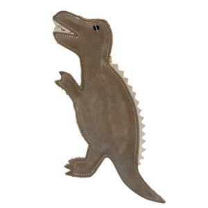PafDog Dinosaurus Gerry Hračka pro psy z kůže a juty - 30cm