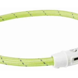 Svítící kroužek USB na krk - 1ks -  zelená  velikost  L-XL
