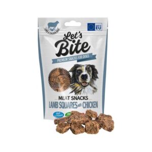 BRIT let's meat snacks   80g   LAMB squares/chicken - 80g / expirace  9.12.2024