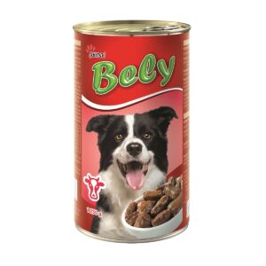 Akinu BELY Hovězí kousky v omáčce konzerva pro psy 1250 g