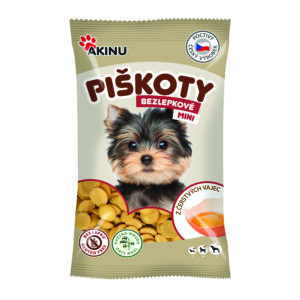 Akinu Bezlepkové Mini piškoty pamlsek pro psy 120 g