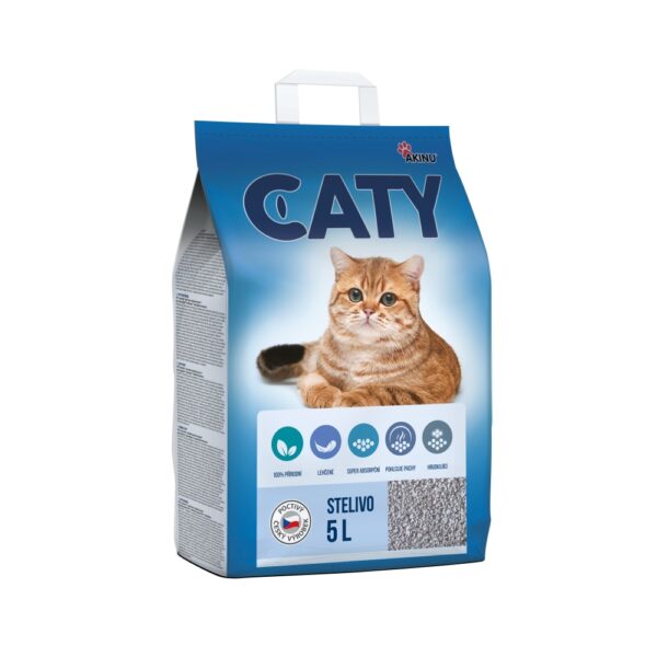 Akinu CATY Křemelinové stelivo pro kočky 5 l