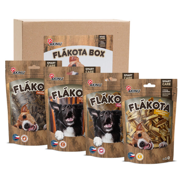 Akinu FLÁKOTA BOX Pamlsky pro psy