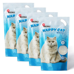 Akinu HAPPY CAT Silika gel bílý stelivo pro kočky 3
