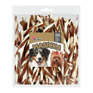 Akinu MASÍČKA Jehněčí twister pamlsek pro psy 300 g