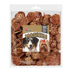 Akinu MASÍČKA Kachní chipsy pamlsek pro psy 300 g