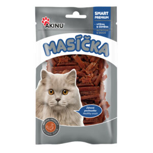 Akinu MASÍČKA Kachní nudličky pamlsek pro kočky 50 g