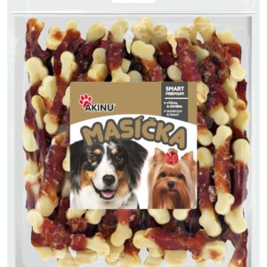 Akinu MASÍČKA Kostička s kuřecím masem pamlsek pro psy 300 g