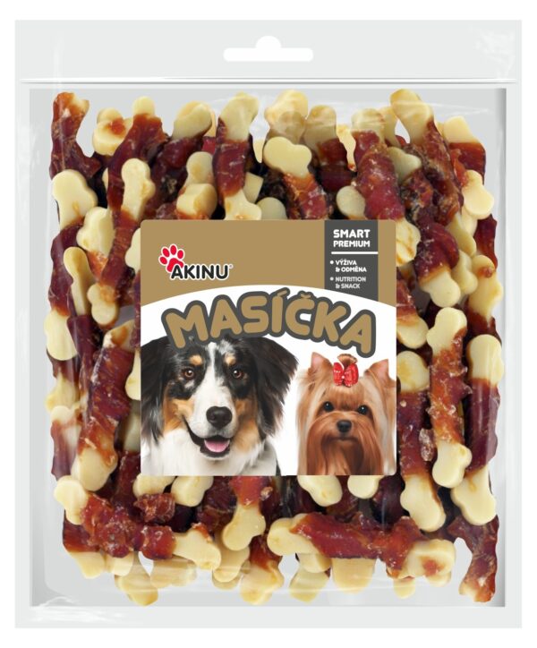 Akinu MASÍČKA Kostička s kuřecím masem pamlsek pro psy 300 g