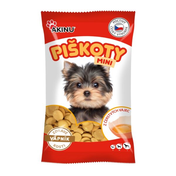 Akinu Mini piškoty s vápníkem pamlsek pro psy 120 g