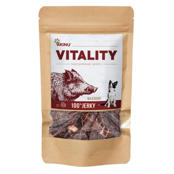 Akinu VITALITY Divočák jerky pamlsek pro psy 50 g