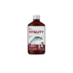 Akinu VITALITY Lososový olej doplněk stravy pro psy a kočky 500 ml