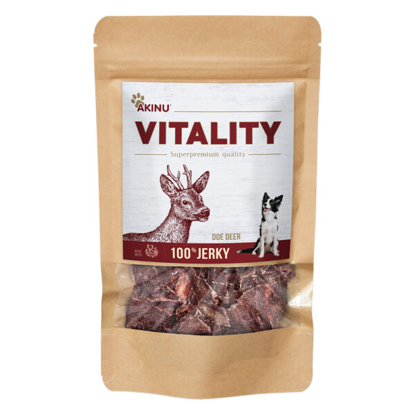 Akinu VITALITY Srnec jerky pamlsek pro psy 50 g