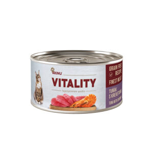 Akinu VITALITY Tuňák & krevety konzerva pro kočky 70 g