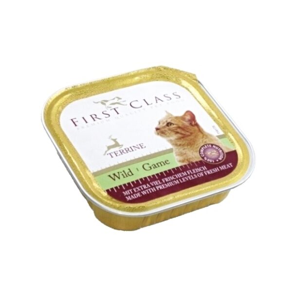 FIRST CLASS Zvěřinová paštika pro kočky 100 g