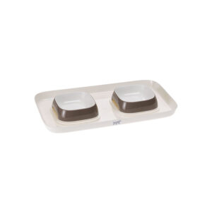 Ferplast GLAM TRAY sada misek s podnosem S béžová