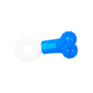 Akinu STRONG NYLON Dental kost s kruhem hračka pro psy modrá