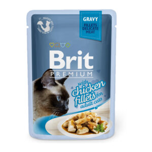 Brit Premium Cat D Fillets in Gravy With Chicken 85g