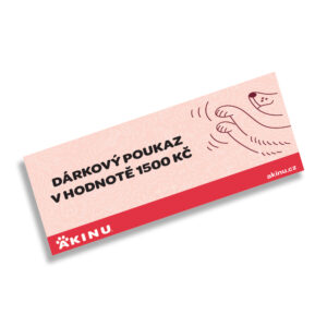 Akinu dárkový poukaz v hodnotě 1500 Kč
