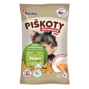 Akinu Bezlepkové Mini piškoty pamlsek pro psy 120 g