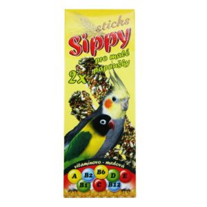 Akinu SIPPY Tyč vitamínovo - medová doplňkové krmivo pro malé papoušky 2 ks