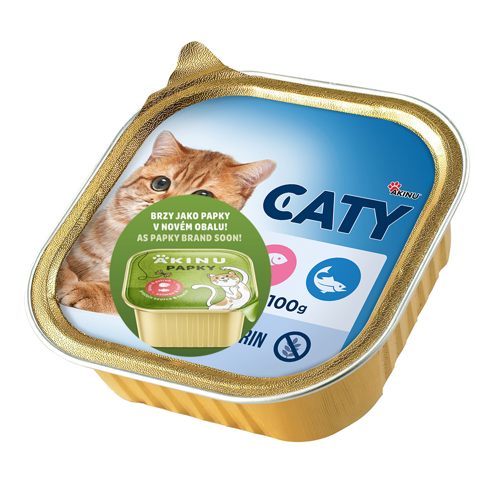 Akinu CATY Losos & pstruh paštika pro kočky 100 g