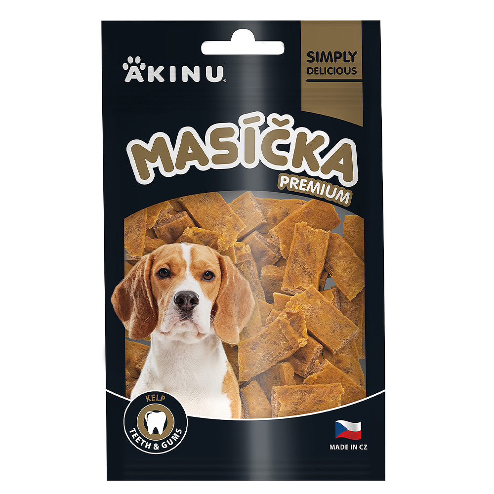 Akinu MASÍČKA PREMIUM Dental pamlsek pro psy 75 g