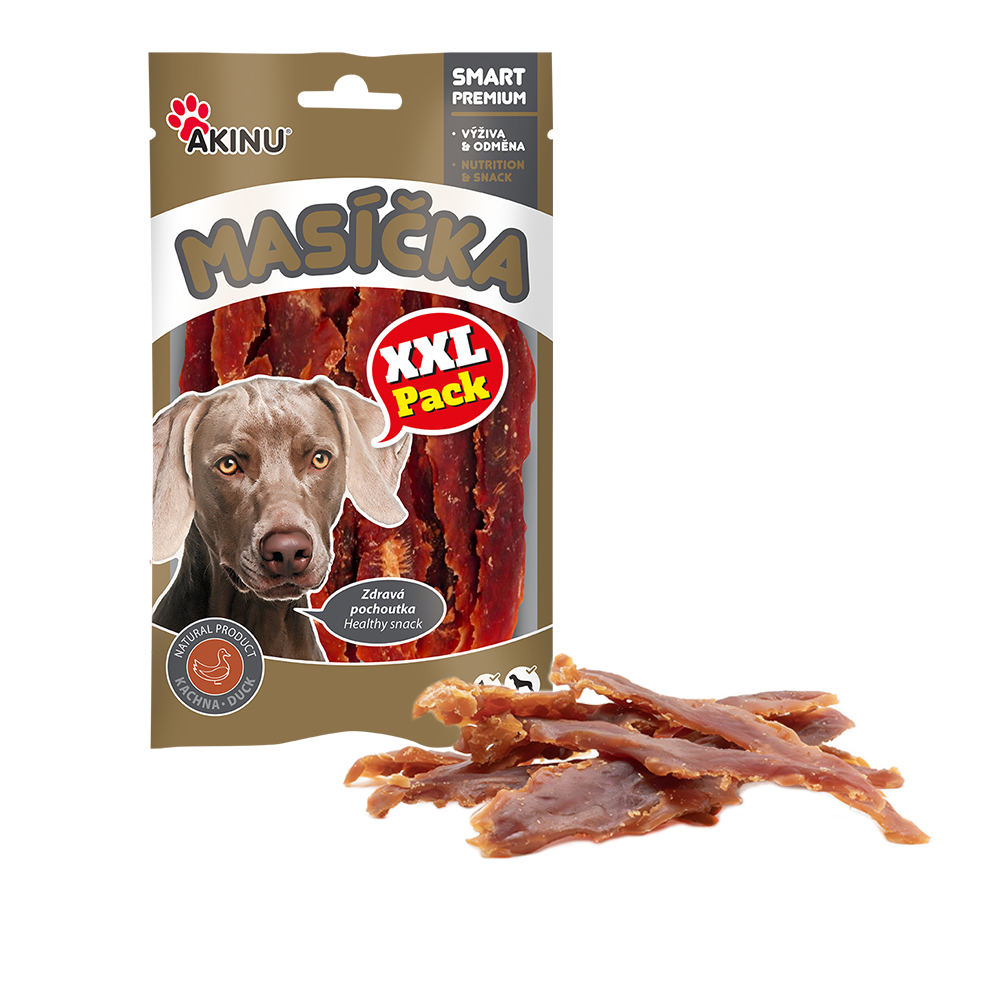 Akinu MASÍČKA Kachní prsíčka pamlsek pro psy XXL 90 g