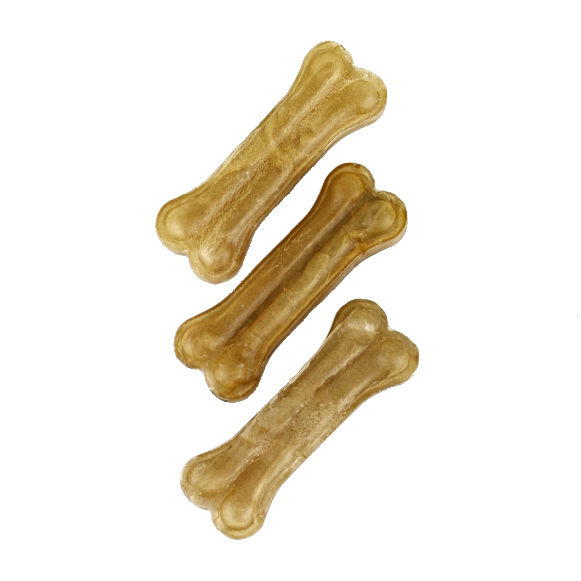 Akinu PAPKY Kost z buvolí kůže přírodní pamlsek pro psy žvýkací 8 cm 3 ks