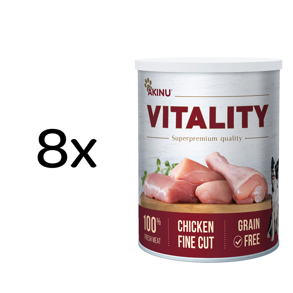 Akinu VITALITY Kuře jemně krájené 8 x 400 g