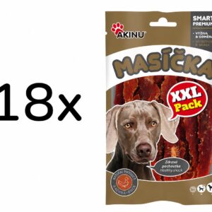 Akinu MASÍČKA Kachní prsíčka pamlsek pro psy XXL 18 x  90 g