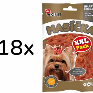 Akinu MASÍČKA Kuřecí proužky pamlsek pro psy XXL 18 x 90 g