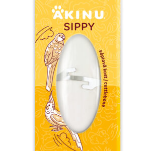 Akinu SIPPY Sépiová kost s držákem doplňkové krmivo pro ptáky 1 ks