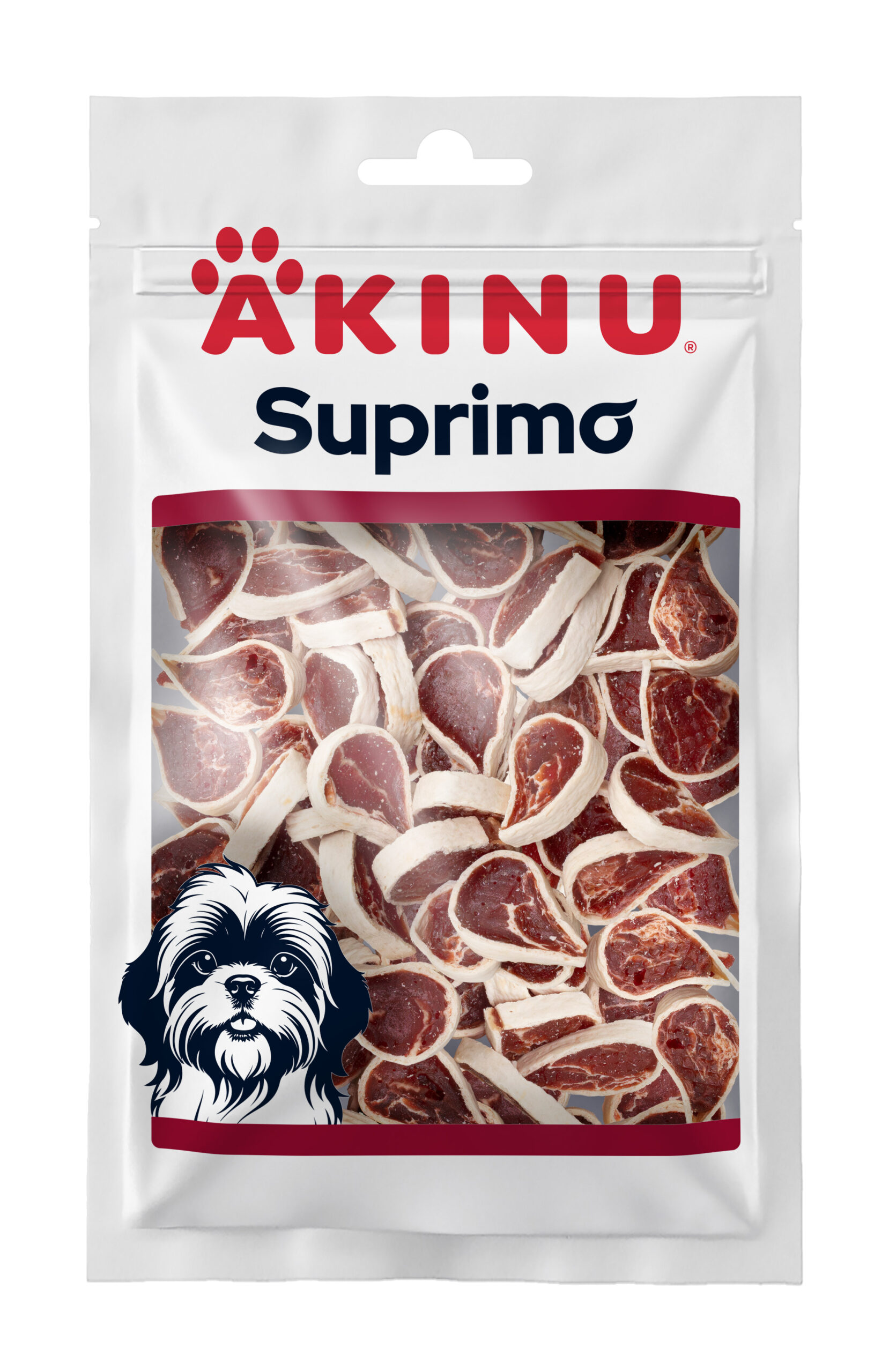 Akinu SUPRIMO Mini kachna pamlsek pro psy mramorovaný 75 g