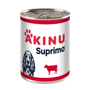 Akinu SUPRIMO Mleté s hovězím konzerva pro psy 400 g