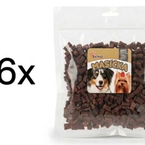 Akinu MASÍČKA Jehněčí kousky pamlsek pro psy 6 x 300 g