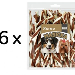 Akinu MASÍČKA Jehněčí twister pamlsek pro psy 6 x 300 g
