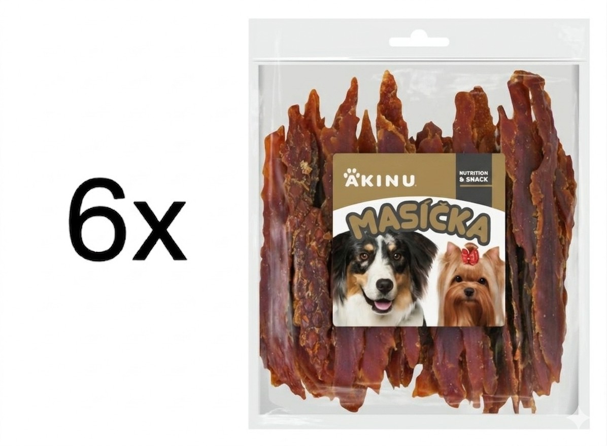Akinu MASÍČKA Kachní prsíčka pamlsek pro psy 6 x 300 g