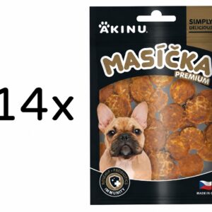 Akinu MASÍČKA PREMIUM Immunity pamlsek pro psy 14 x 75 g
