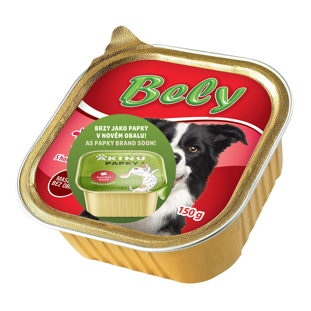 Akinu BELY Hovězí & játra paštika pro psy 150 g