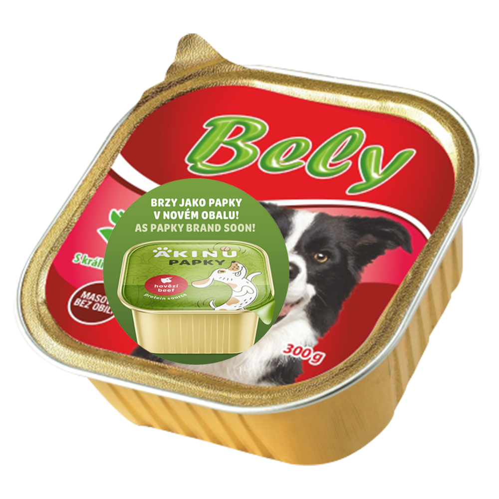 Akinu BELY Králičí & srdce paštika pro psy 300 g