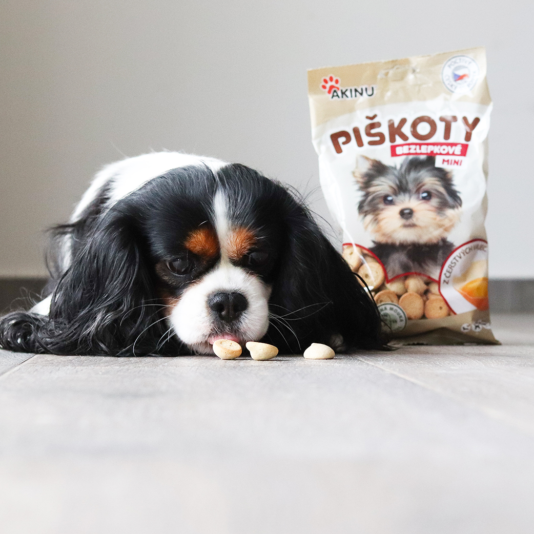 Akinu Bezlepkové Mini piškoty pamlsek pro psy 120 g