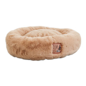 Akinu ČESKÝ LES Plyšový donut pelech pro psy béžový L 75 cm Barva: Béžová