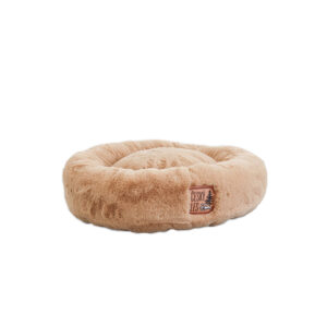 Akinu ČESKÝ LES Plyšový donut pelech pro psy tm. šedý XS 45 cm Barva: Béžová