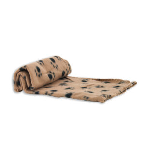 Akinu Deka fleece s tlapkami béžová 100 x 70 Barva: Béžová