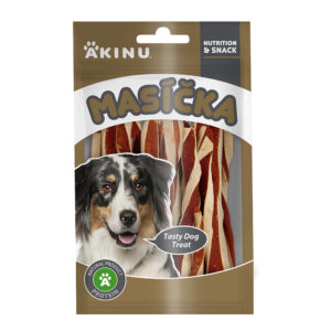 Akinu MASÍČKA Jehněčí twister pamlsek pro psy 75 g
