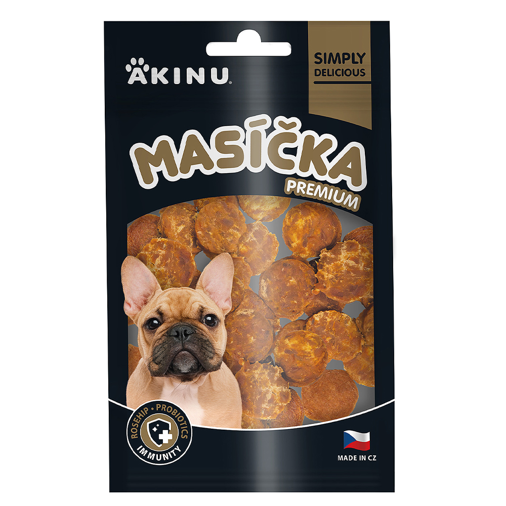 Akinu MASÍČKA PREMIUM Immunity pamlsek pro psy 75 g