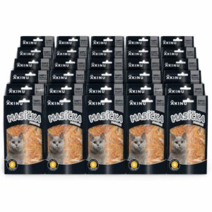 Akinu MASÍČKA PREMIUM Kuřecí plátky pro kočky mramorované 30 x 50 g